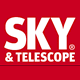 Red square logo with bold white text reading SKY & TELESCOPE.